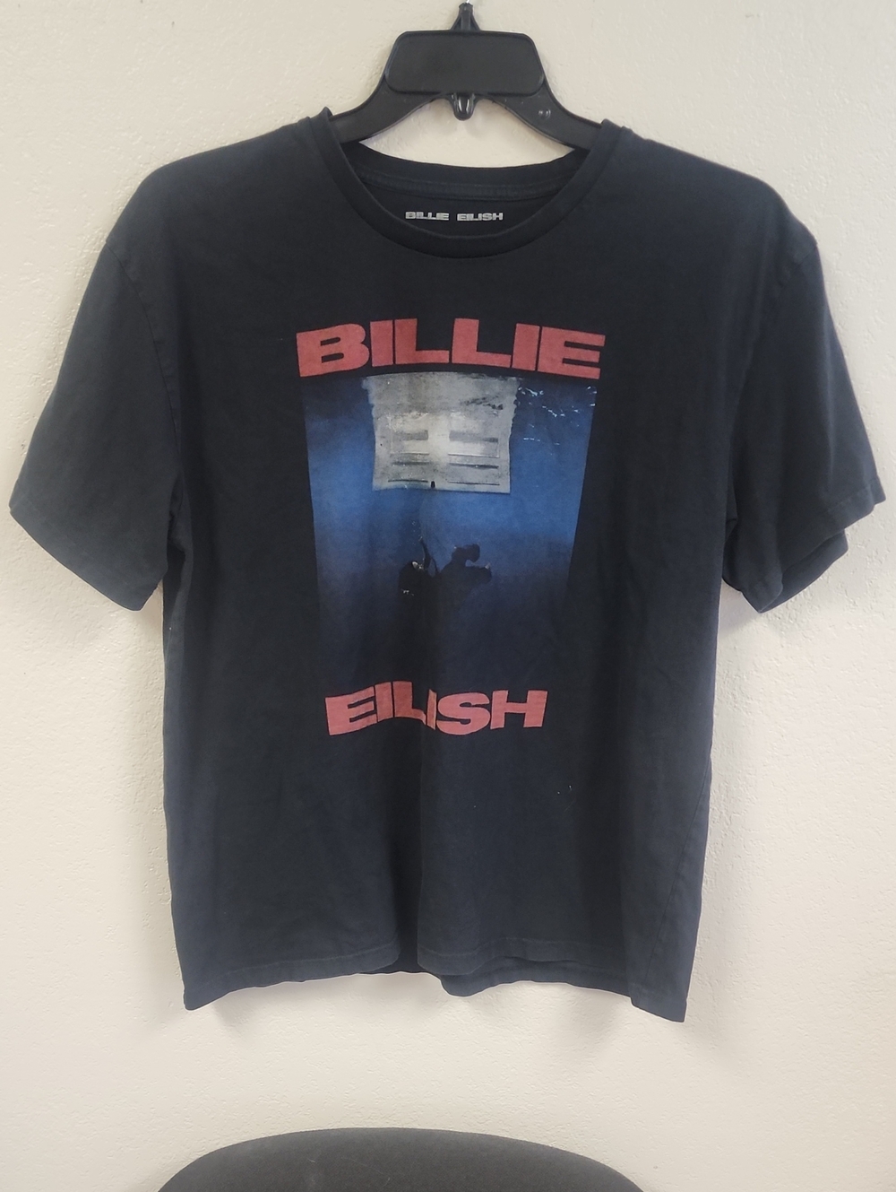 Billie Eilish Shirt Unisex XXL Black Graphic Tee T-Shirt